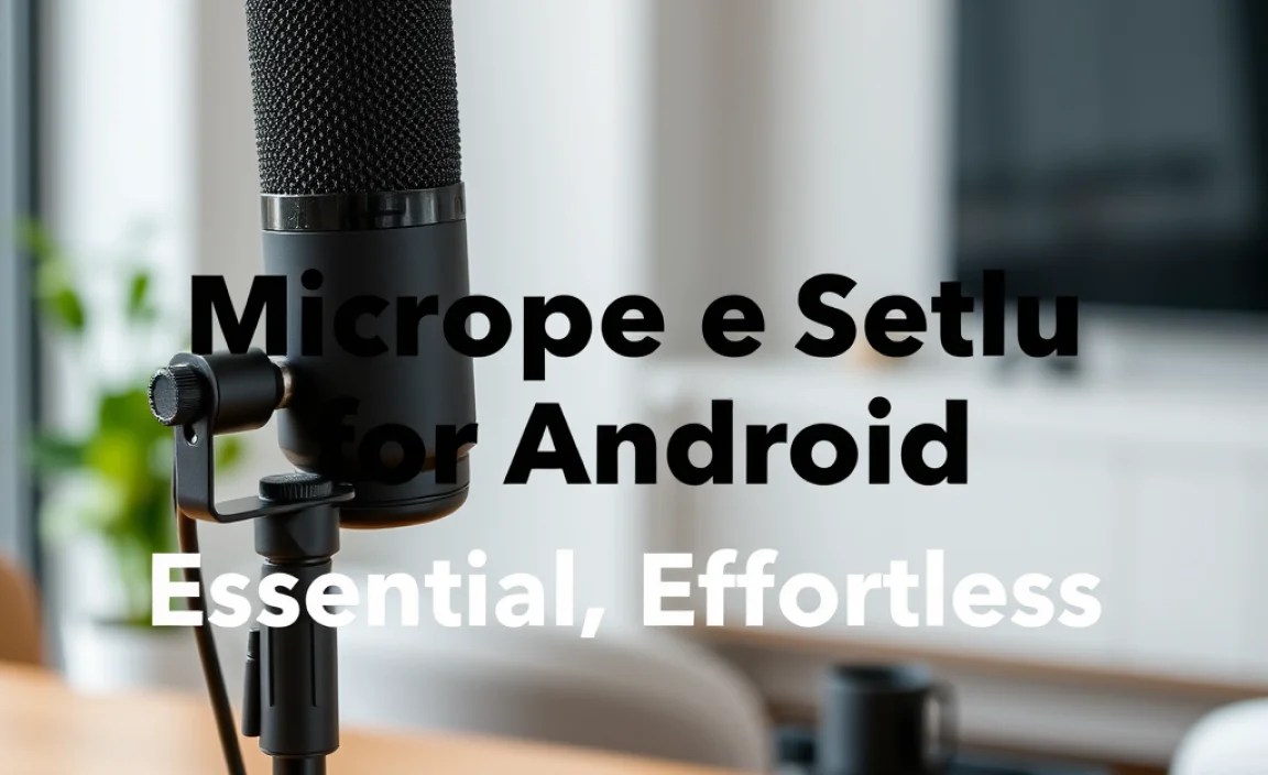 Microphone Setup for Android: Essential, Effortless