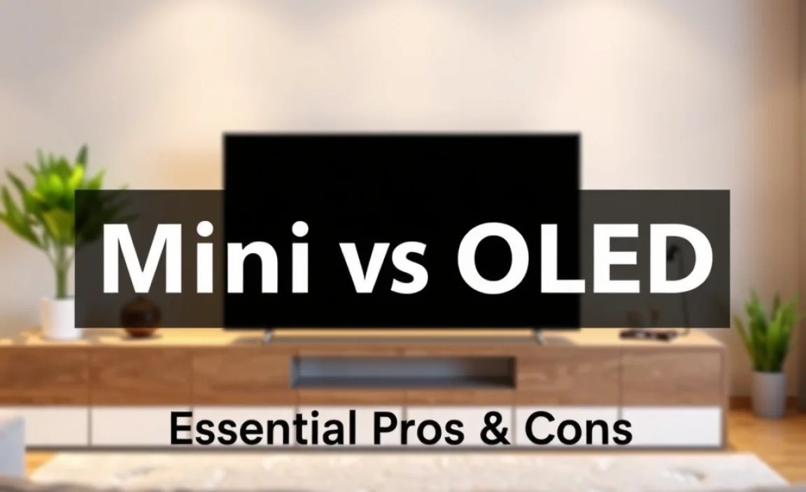 Mini LED vs OLED: Essential Pros & Cons