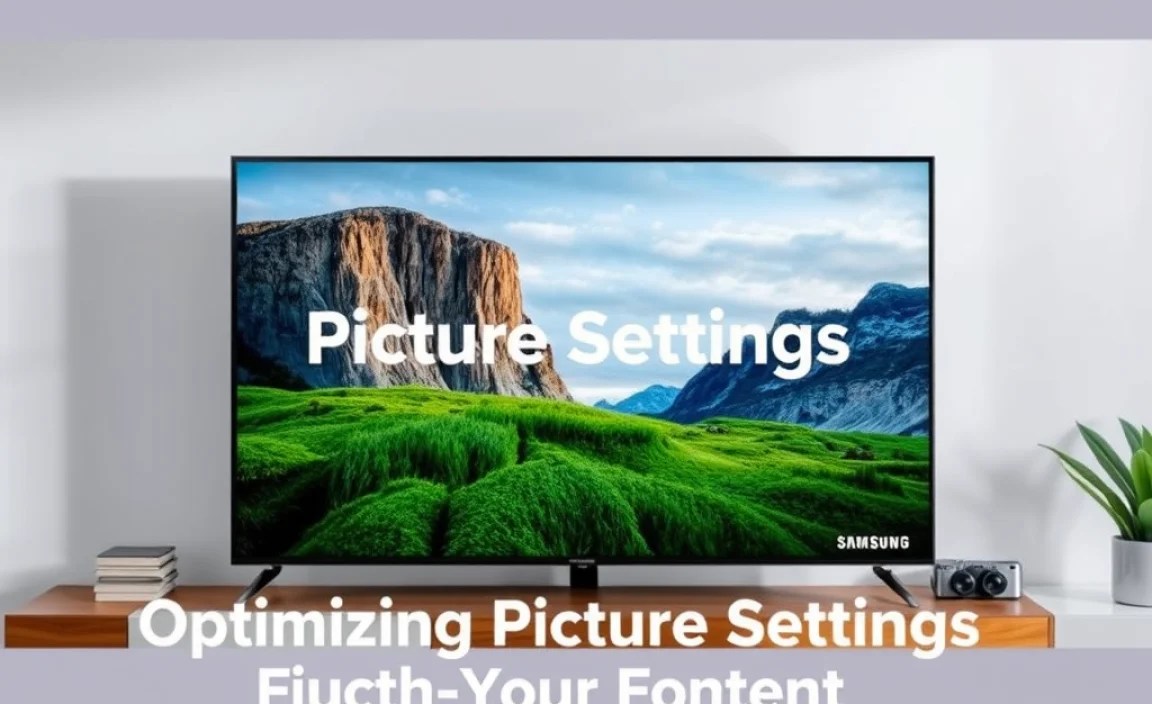 Optimizing Picture Settings for Different Content