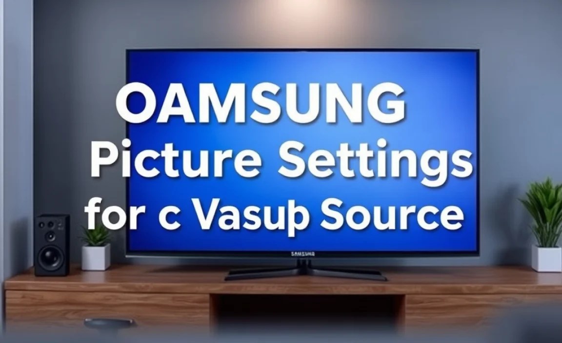 Optimizing Picture Settings for Various Sources