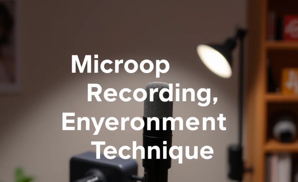 Optimizing Recording Environment and Technique