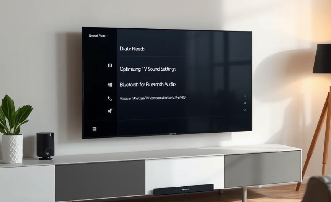 Optimizing TV Sound Settings for Bluetooth Audio