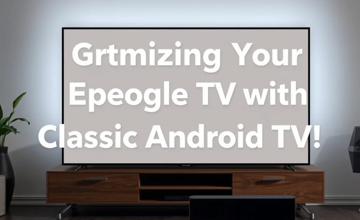 Optimizing Your Experience with Classic Android TV