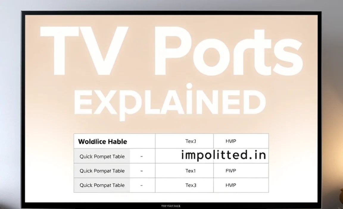 Quick Port Comparison Table