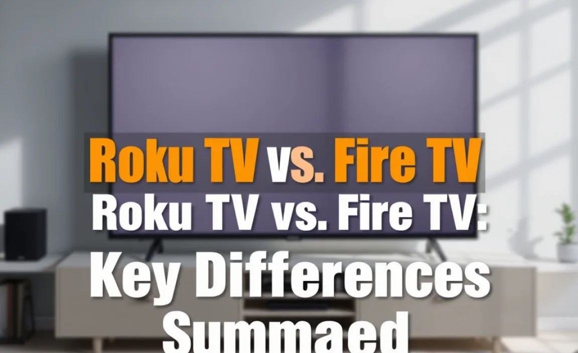 Roku TV vs. Fire TV: Key Differences Summarized