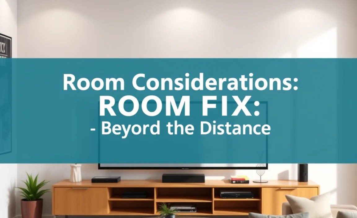 Room Considerations: Beyond the Distance
