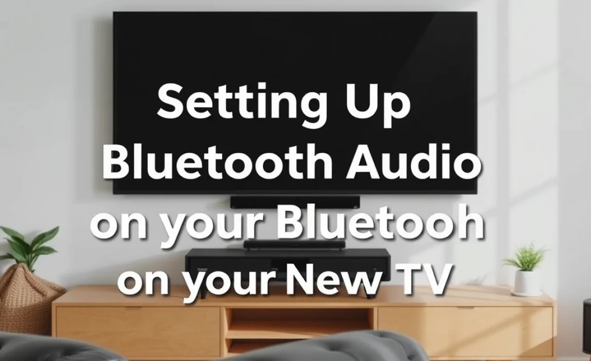 Setting Up Bluetooth Audio on Your New TV
