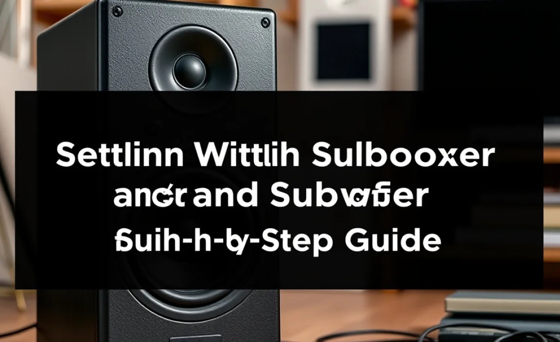 Setting Up Your Speaker and Subwoofer: A Step-by-Step Guide