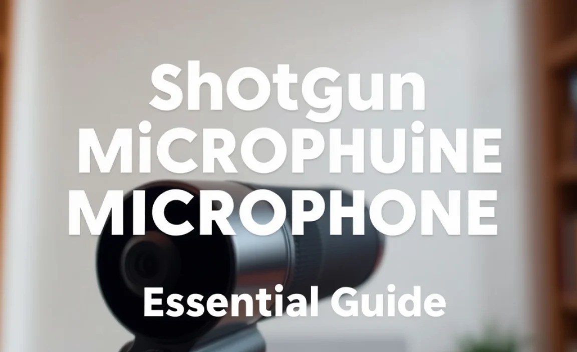 Shotgun Microphone Tutorial: Essential Guide