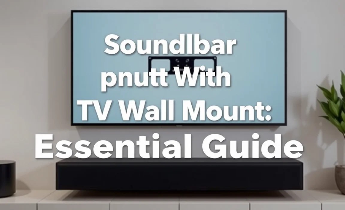 Soundbar Setup With TV Wall Mount: Essential Guide