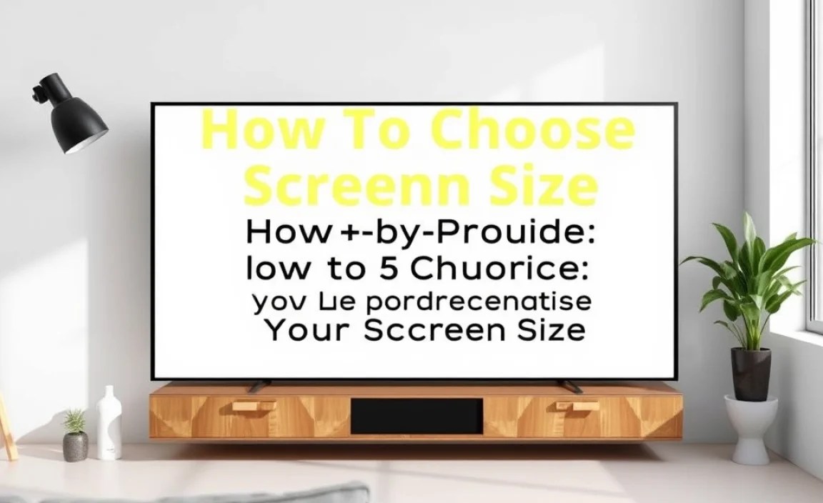 Step-by-Step Guide: How to Choose Your Screen Size