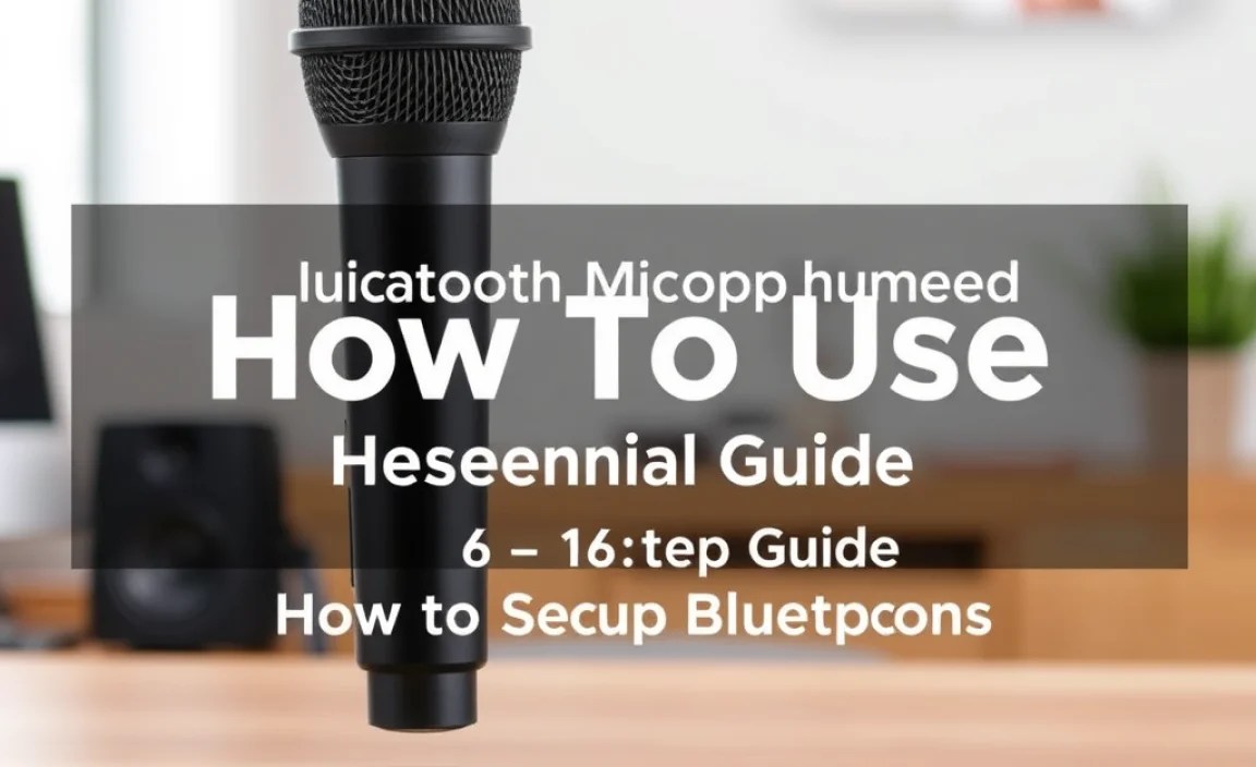 Step-by-Step Guide: How to Use Your Bluetooth Microphone