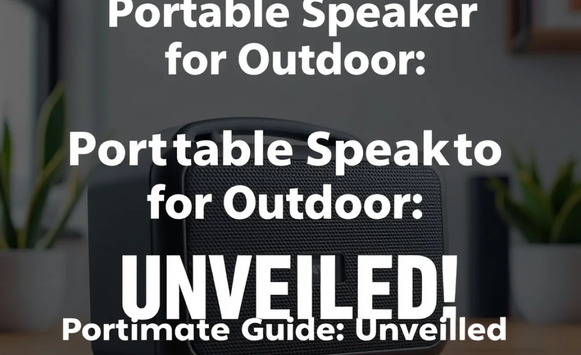 Step-by-Step Guide to Portable Speaker for Outdoor Explained