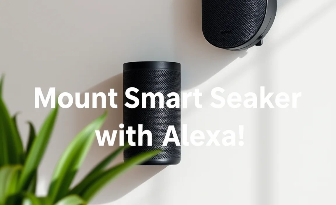 Step-by-Step Guide to smart speaker with alexa mounting