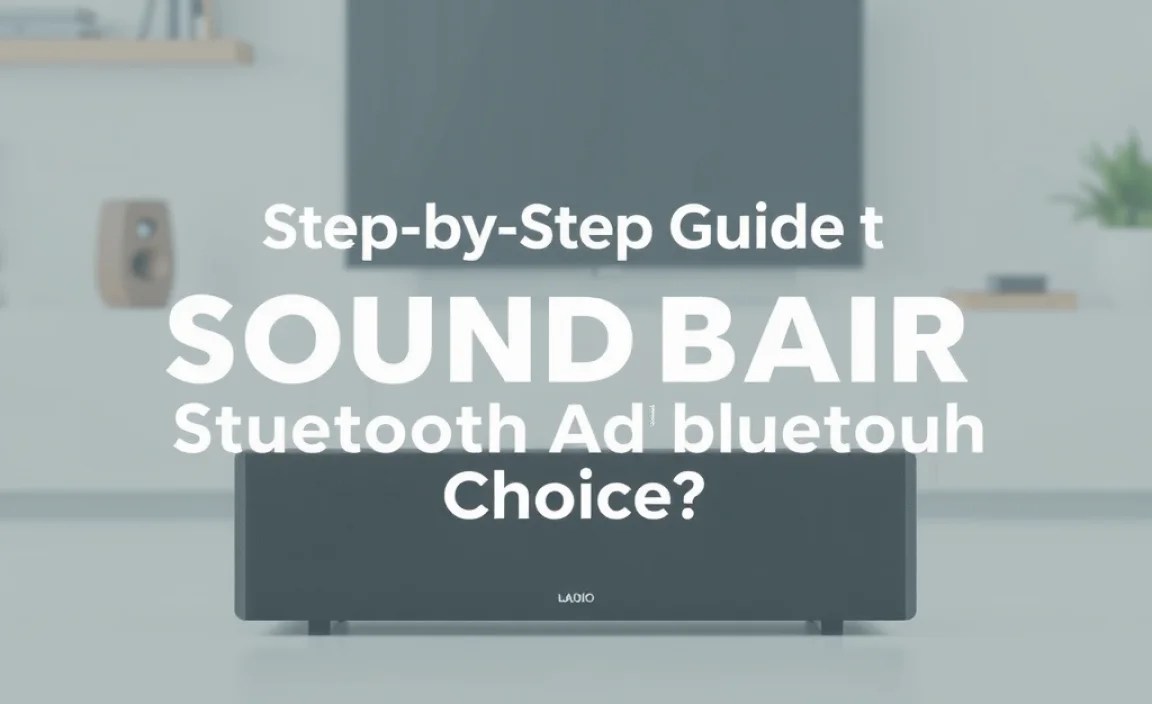 Step-by-Step Guide to soundbar vs speaker bluetooth