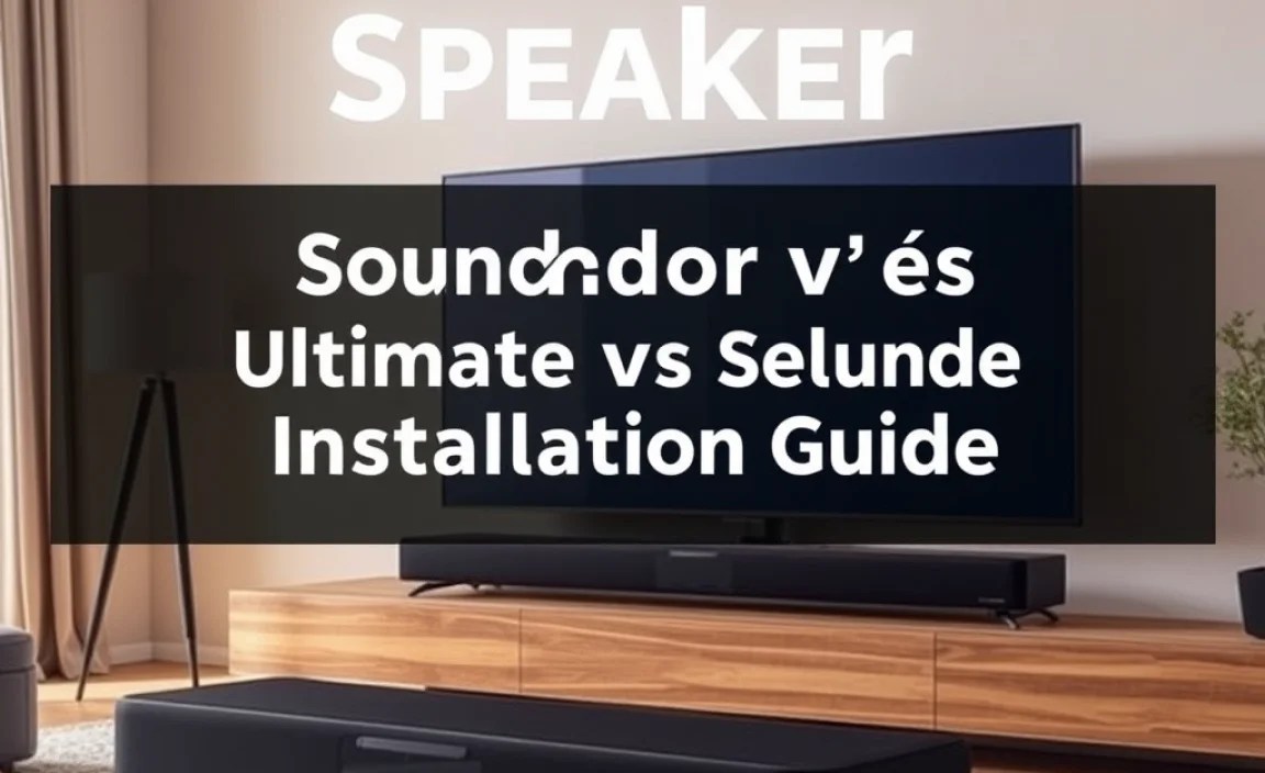 Step-by-Step Guide to soundbar vs speaker installation