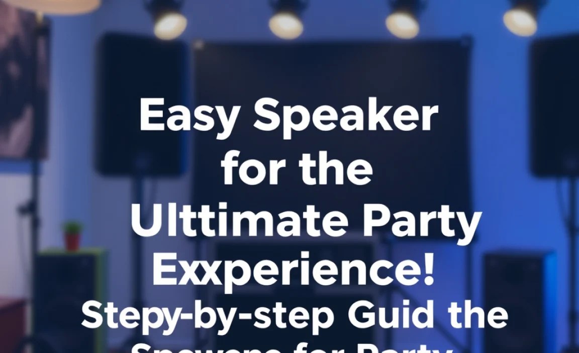 Step-by-Step Guide to Speaker for Party Installation