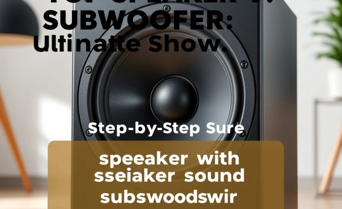 Step-by-Step Guide to speaker with subwoofer comparison