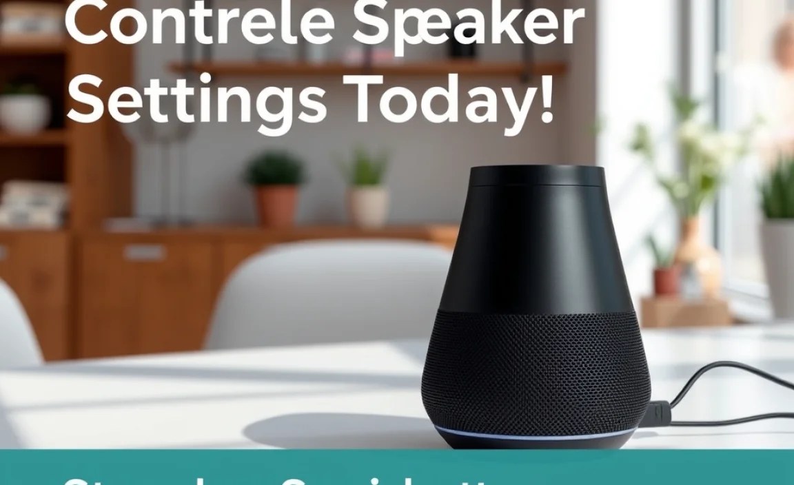 Step-by-Step Guide to voice controlled smart speaker settings