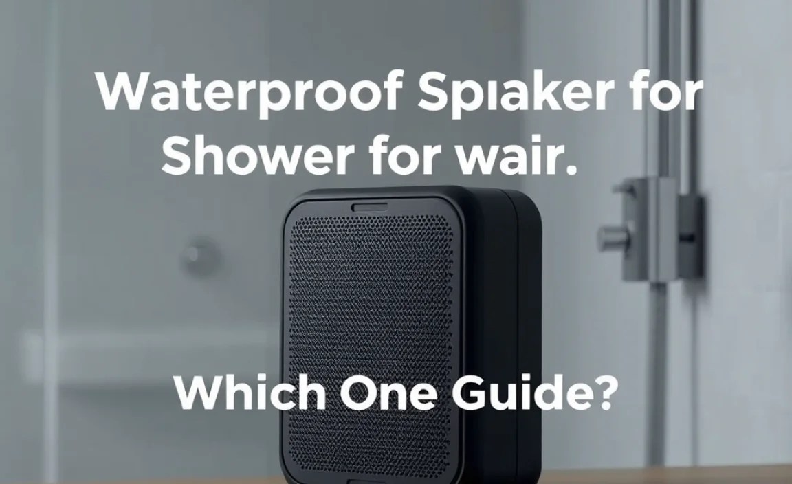 Step-by-Step Guide to waterproof speaker for shower vs