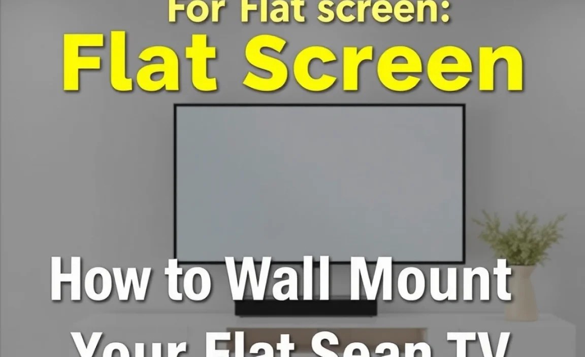 Step-by-Step: How to Wall Mount Your Flat Screen TV