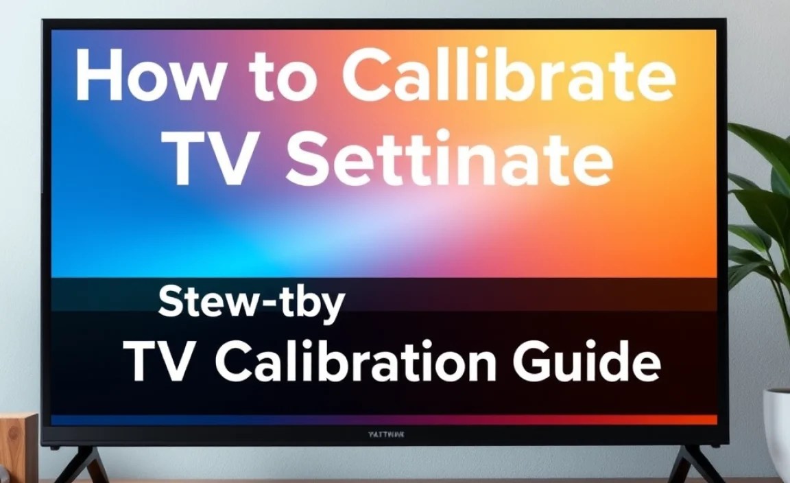 Step-by-Step TV Calibration Guide