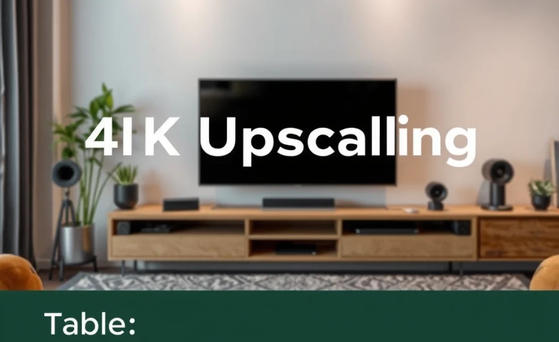 Table: 4K Upscaling Accessory Comparison