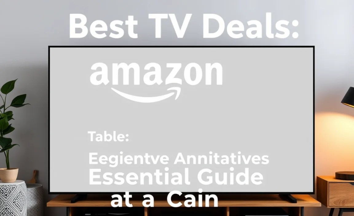 Table: Amazon vs. Top Competitors at a Glance