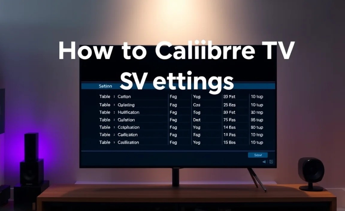 Table: Understanding Common Calibration Settings