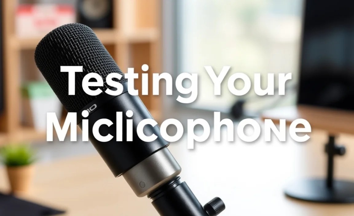 Testing Your Microphone