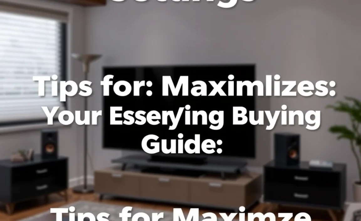 Tips for Maximizing Your TV Sound