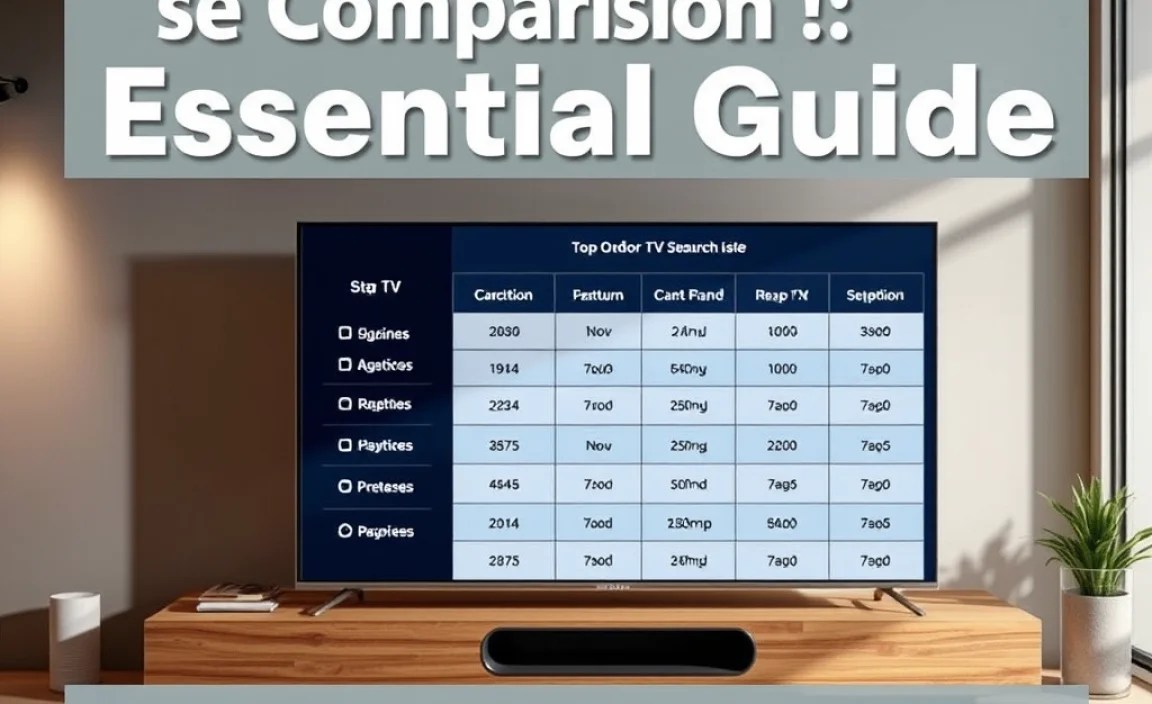 Top Outdoor TV Brands and Models (Comparison Table)