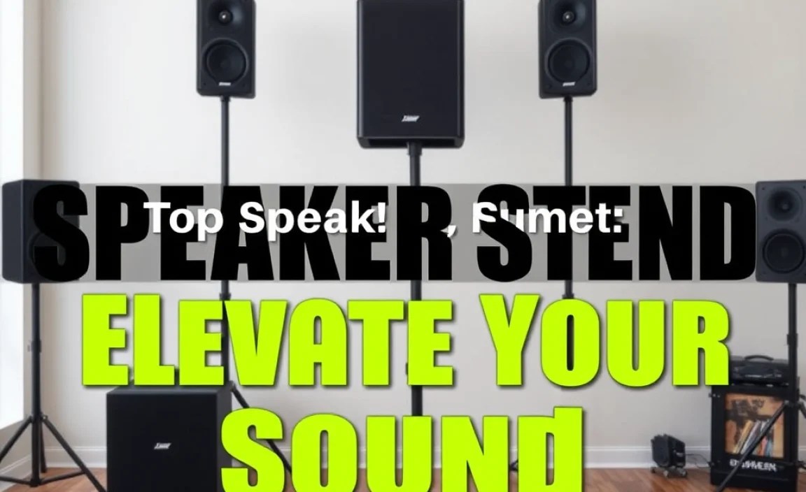 Top Speaker Stand Ideas: Elevate Your Sound Setup!
