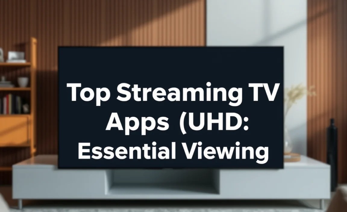 Top Streaming TV Apps for UHD Viewing