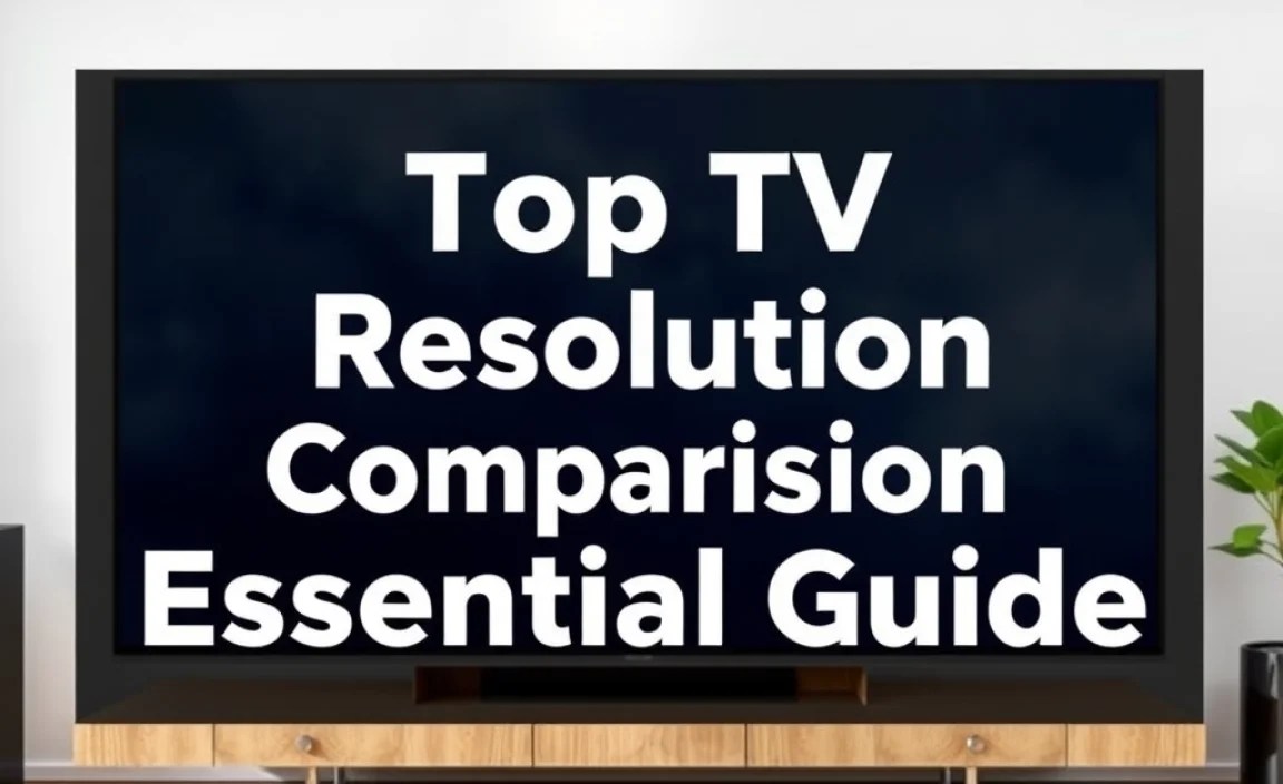 Top TV Resolution Comparison: Essential Guide
