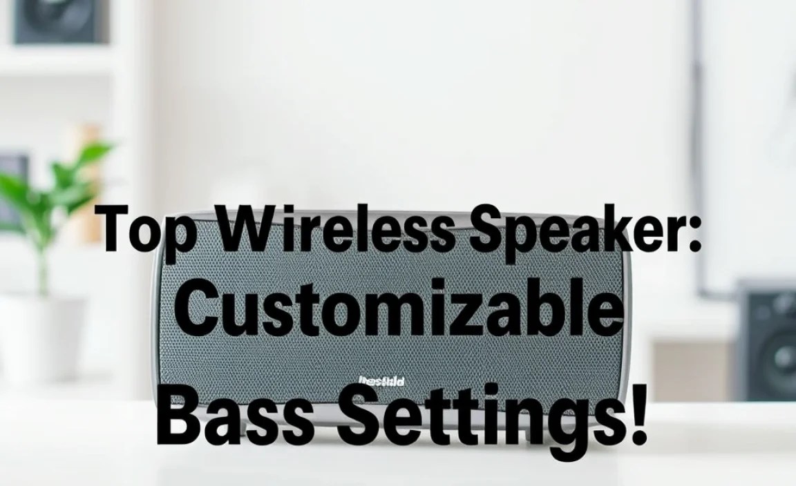 Top Wireless Speaker: Customizable Bass Settings!