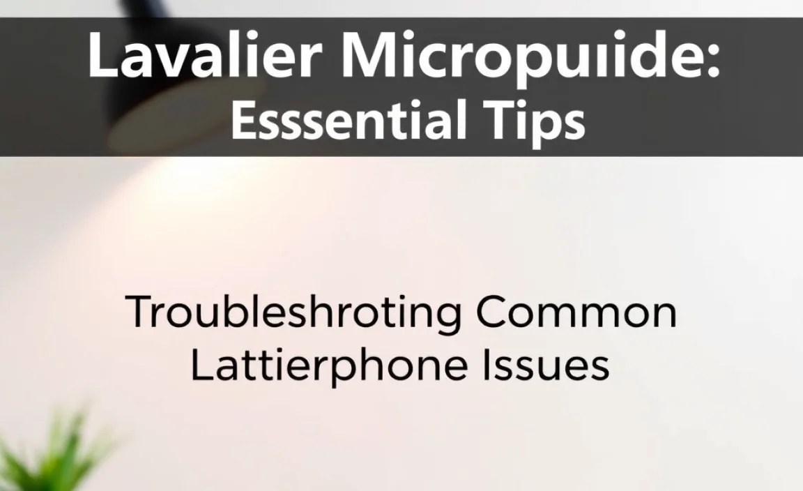 Troubleshooting Common Lavalier Microphone Issues