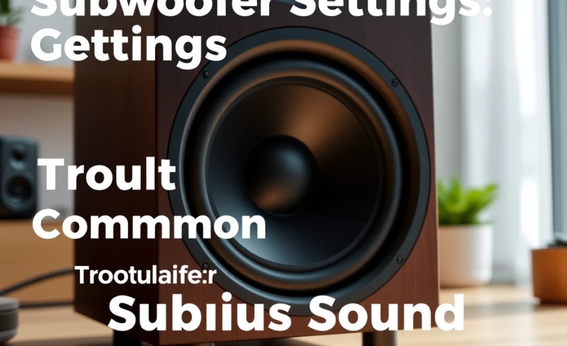 Troubleshooting Common Subwoofer Issues