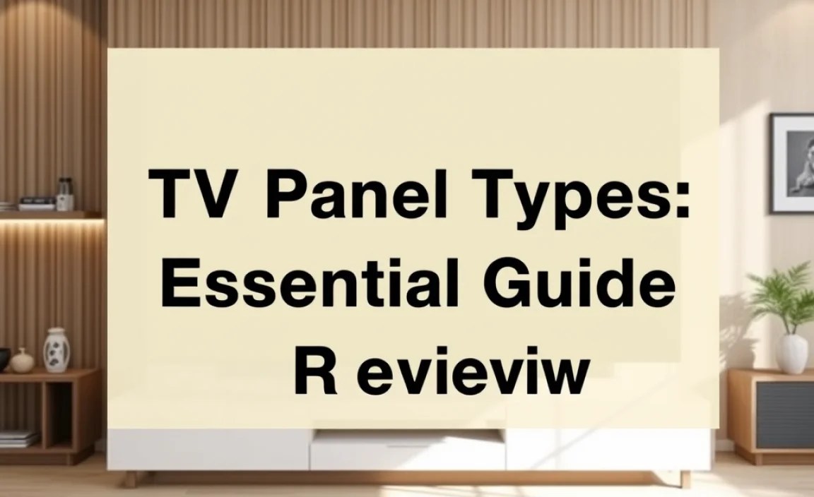 TV Panel Types: Essential Guide Review