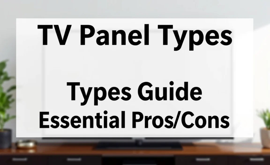 TV Panel Types Guide: Essential Pros/Cons