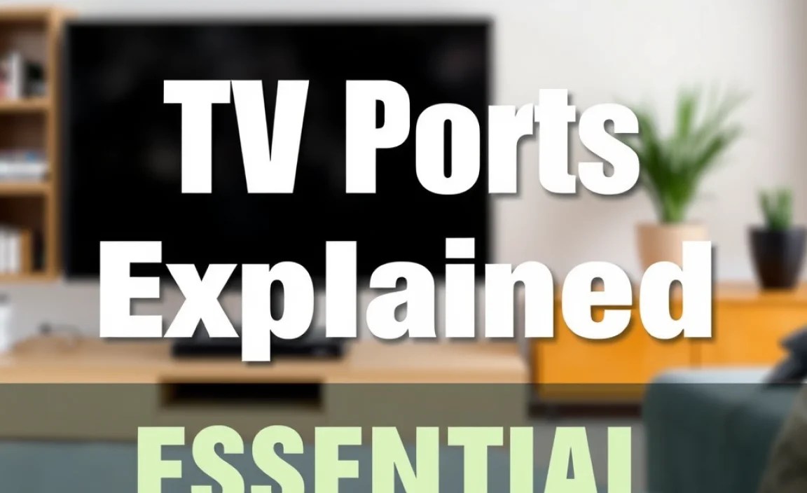 TV Ports Explained Guide: Essential Breakthrough