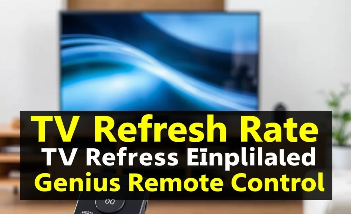 TV Refresh Rate Explained: Genius Remote Control