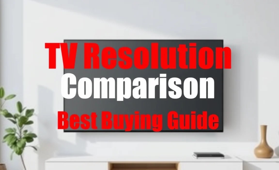 TV Resolution Comparison Chart: Best Buying Guide