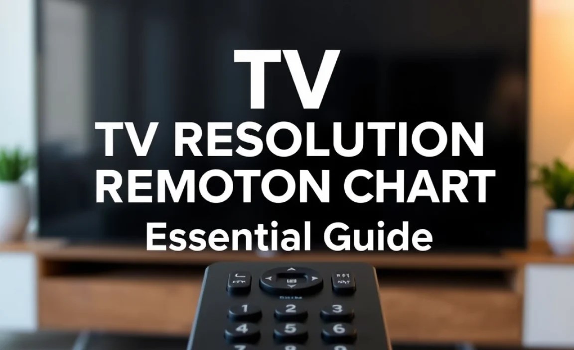 TV Resolution Comparison Chart Remote Control: Essential Guide