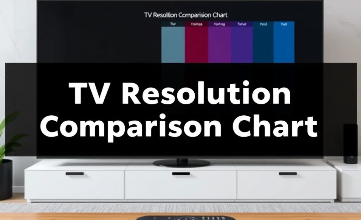 TV Resolution Comparison Chart