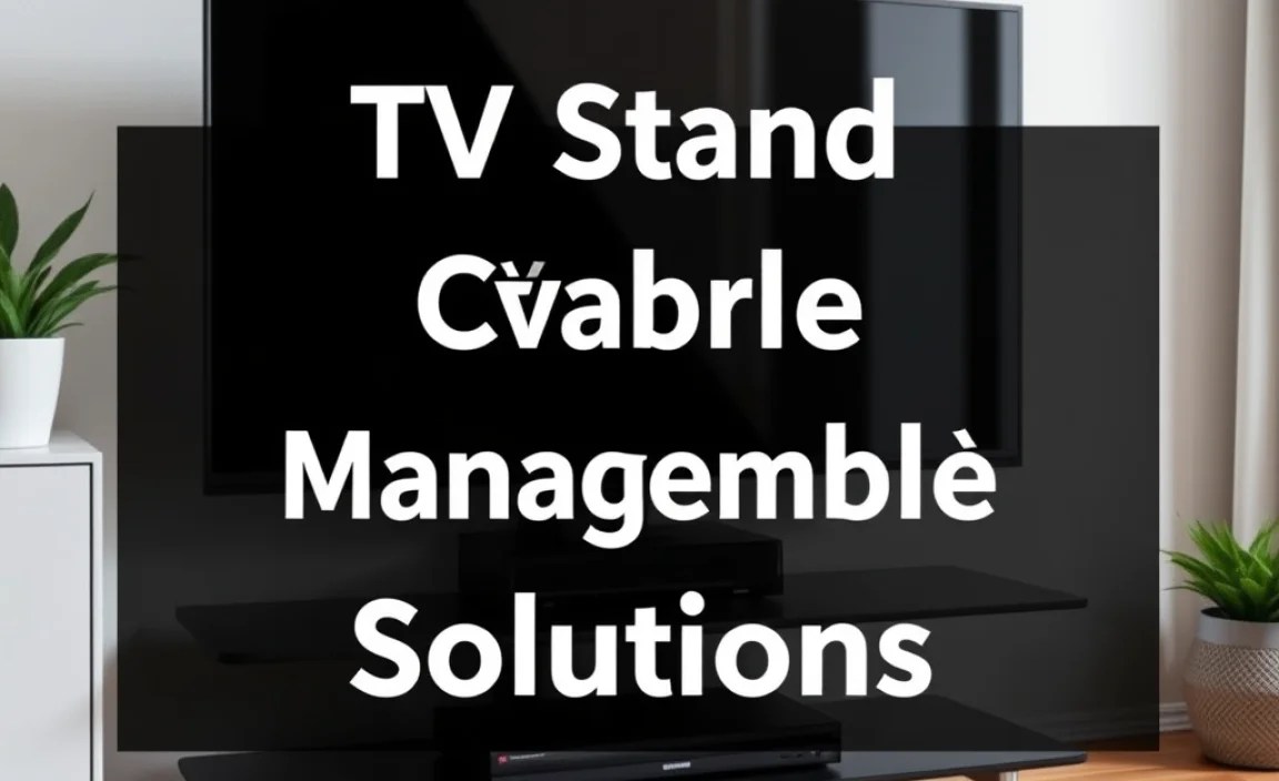 TV Stand Cable Management: Proven Solutions