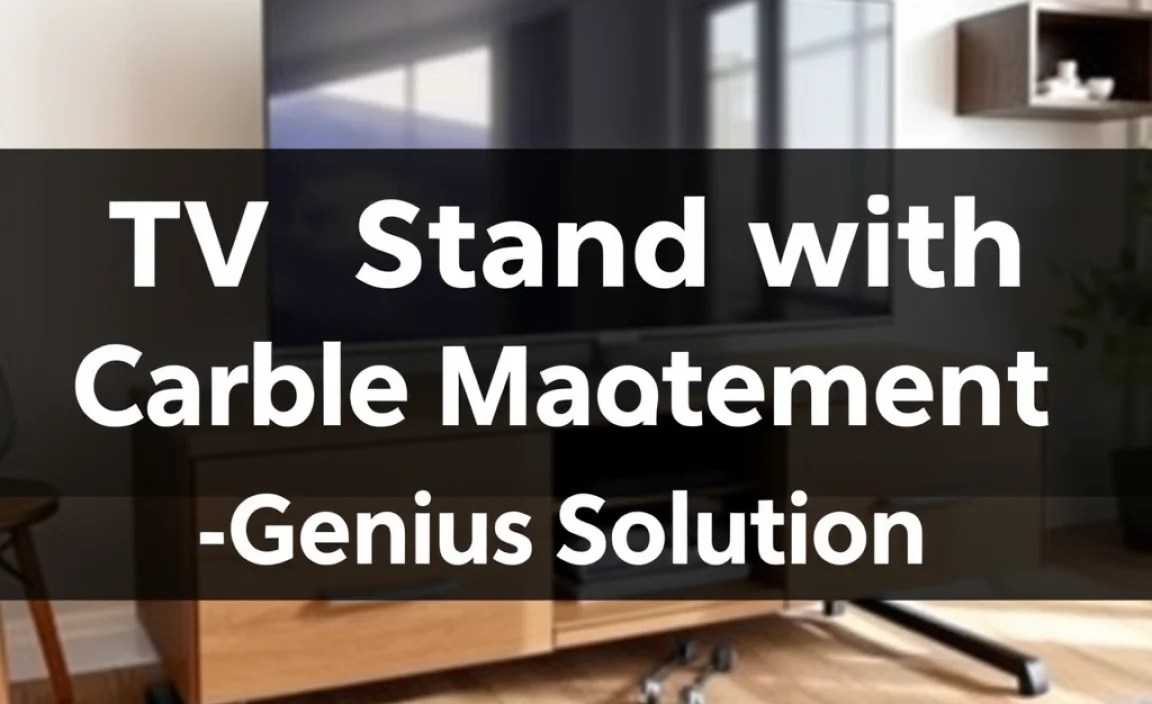 TV Stand With Cable Management: Genius Solution