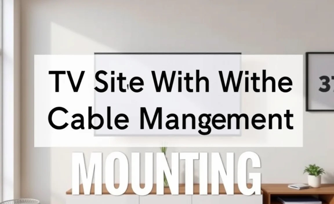 Tv Stand With Cable Management Mounting: Proven Solution