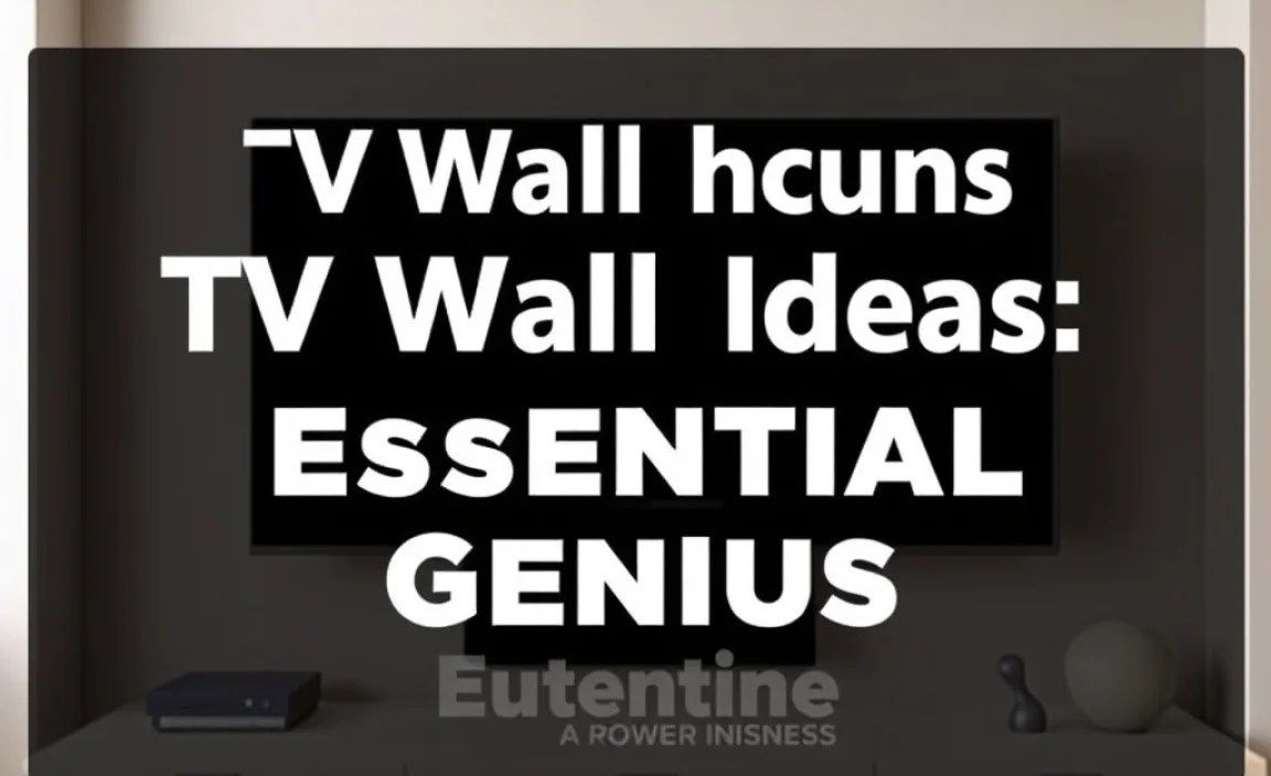 TV Wall Mount Ideas Remote Control: Essential Genius