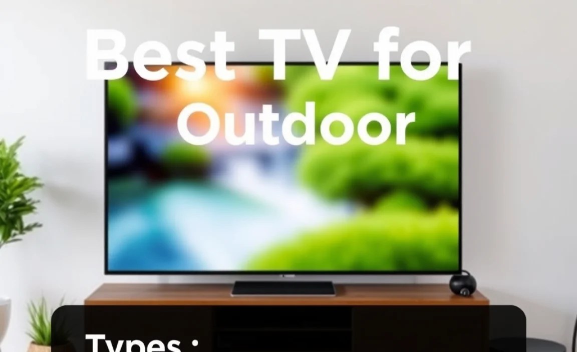 Types of Outdoor TVs